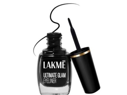 Lakme Ultimate Glam Eye Liner, Semi Matte, Quick drying, Water resistant & Smudgeproof Eye Liner, Black, 9ml