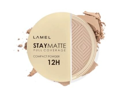 Lamel-Stay Matte Compact Powder №403-Natural | Suitable for dry and dehydrated | Oily and combination skin | extremely light formula | 12 hour Longstay| cruelty free | 12gm