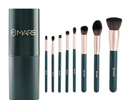 MARS Tools of Titan Brush Set of 8 with Holder | Face & Eyes Makeup Brush Set with Ultra Soft Bristles (PACK OF 8)