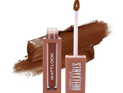 MATT LOOK StayXtend Lip Mousse – All-Day Lip Comfort for Busy Women | Smudge-Proof, Non-Sticky, Waterproof Color with Vitamin E for Soft, Nourished Lips – Espresso Shot, 4ml