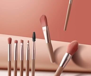 Makeup Brushes,8 PCS Make Up Brush Set for Foundation Eyebrow Concealer Eye Shadows Powder,Makeup Brush Kits for Travel and Daily Makeup Use