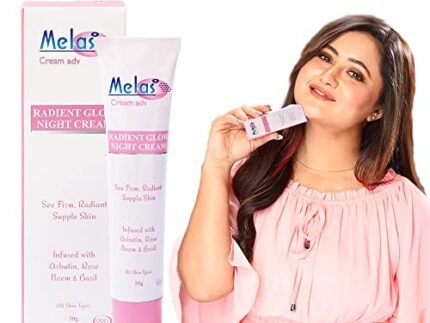 Melas Night Cream for Men & Women, Anti-ageing- 30 Gram, Pigmentation, Dark Spots, Acne Marks and Tan Removal Cream, Skin Brightening Face Cream Suitable for All Types Skins (Pack of 1)