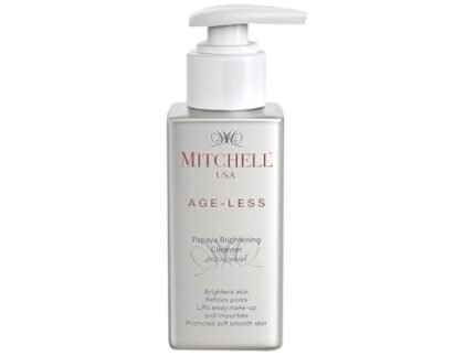 Mitchell USA Papaya Brightening Cleanser Anti Aging Face Wash, Cleanses Dirt, Removes Makeup and Brightens Complexion With Papaya Enzymes, Lotus Seed Extracts, for Unisex All Skin Type, 100ml