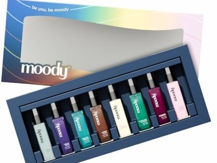 Moody Premium Unisex Perfume Gift Set of 8 | IFRA Certified | Long Lasting EDP Fragrance Scent Upto 8 Hours | Floral, Fruity Luxury Perfumes | Anniversary, Birthday Gift Hamper, Pack of 8x10ml