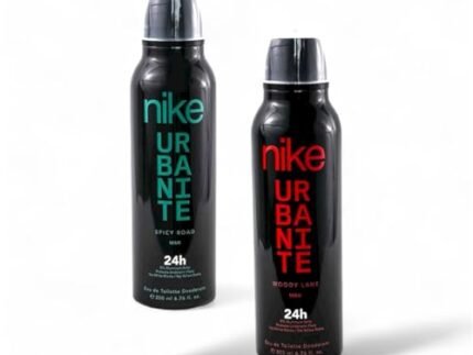 Nike Urbanite Deodorant for Men, Spicy Road & Woody Lane, Pack of 2 x 200ml | Long-Lasting Fresh Scent