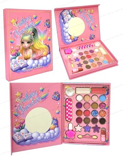 Non-Toxic Washable Kids Makeup Set for Girls, Magnetic Storage Box with Mirror, DIY Princess Cosmetics Kit, Perfect for Halloween (26in1-V6428) Non-Toxic Washable Kids Makeup Set for Girls, Magnetic Storage Box with Mirror, DIY Princess Cosmetics Kit, Perfect for Halloween (26in1-V6428)
