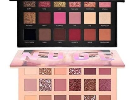 Nude and Rose Gold Eyeshadow Palette Combo, Shimmery Finish