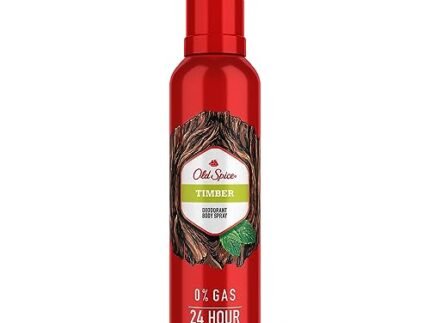 Old Spice Timber No Gas 24 hour Long Lasting Freshness Deodorant Perfume Body Spray For Men, 140ml