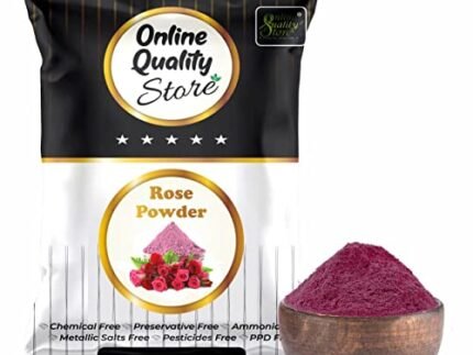 Online Quality Store Organic Rose Petal Powder – 100g |100% Pure & Natural Rose Powder for Tanning | Rosa indica for Facial & Skin Care Face Pack|Face Mask