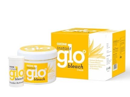 Ozone Instant Glo Bleach Cream for Men & Women | Enriched with Aloe Vera & Turmeric, 43 G (Pack of 3)