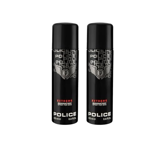 Police Extreme Deodorant Spray 200ml + 200ml (Pack of 2) Police Extreme Deodorant Spray 200ml + 200ml (Pack of 2)