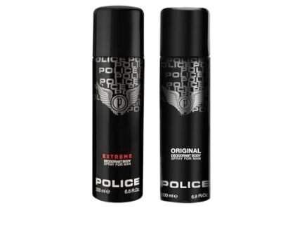 Police Extreme Deodorant Spray 200ml + Original Deodorant Spray 200ml (Pack of 2)