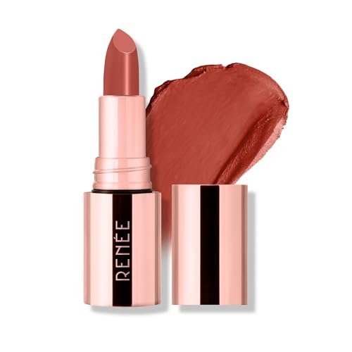 RENEE Everstay Matte Lipstick – Nude Luxe, Long Stay, Hydrating & Non-Drying, Smudge & Transfer Proof, Lightweight, Intense Pigment, Full Coverage, Vitamin E Infused, for All Occasions, 4.2g RENEE Everstay Matte Lipstick – Nude Luxe, Long Stay, Hydrating & Non-Drying, Smudge & Transfer Proof, Lightweight, Intense Pigment, Full Coverage, Vitamin E Infused, for All Occasions, 4.2g