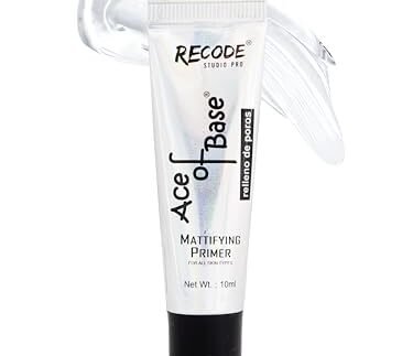 Recode Ace of Base Mattifying Primer for Face Makeup 10ml | Applicable on Oily & Dry Skin | Blurs Fine Lines, Wrinkles & Pores