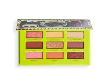 Revolution X Emily In Paris Camera Queen Eyeshadow Palette – Glamorous, City-Inspired Tones – 9 Travel-Friendly Shades