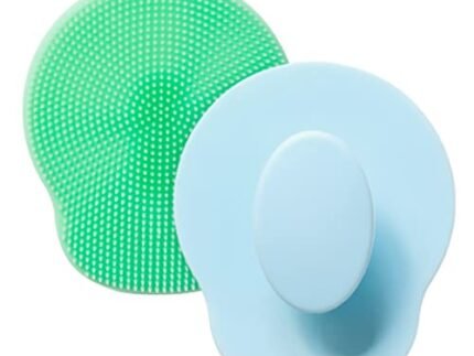 Ross Silicone Face Cleansing Scrubber – Soft, Flexible Bristles for Gentle Exfoliation, Deep Pore Cleansing, Blackhead Removal, and Facial Massage – Ideal for All Skin Types, Daily Skincare (Pack of 2)