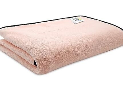 SOFTSPUN Microfiber Bath Towel 1Pc Light Pink! Ultra Absorbent Super Soft & Lightweight Quick Drying for Men & Women Daily Use Large Size Unisex.