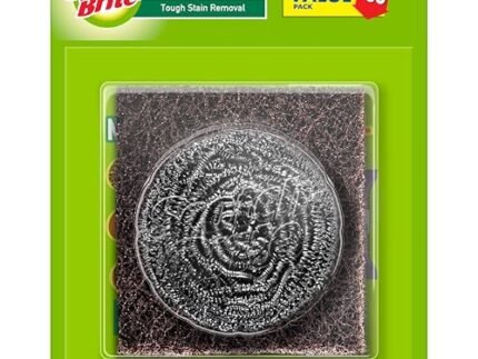 Scotch-Brite 1 Stainless Steel Scrubber (15g) and 1 Scrub pad Combo