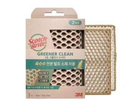 Scotch-Brite Mesh Scrub Net Scrubber for Non-Stick Pans, Fast Drying Kitchen Sponge | 2N
