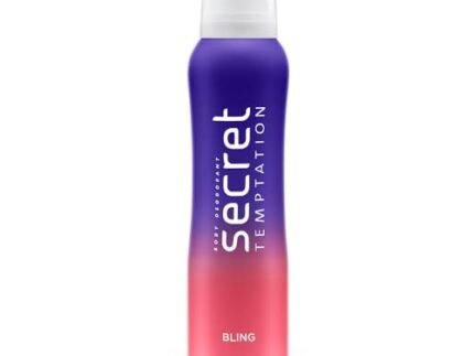 Secret Temptation Bling Deodorant for Women 150ml | Spicy-Sweet Gourmand Fragrance | Black Currant & Vanilla | Long-Lasting Freshness | Ideal Women’s Party Deo