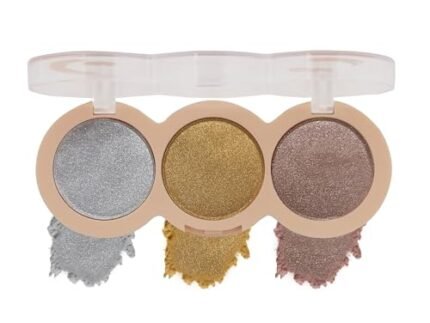 Shryoan Cheek Leaders Highlighter Palette| Shimmer Finish | Easily Blendable, Smudge Proof, Smooth and Glassy Finish and Weightless | Long Lasting Finish Highliter (Shade 02) (15g)