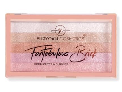 Shryoan Fantabulous Brick Highlighter & Blusher Palette| Highly Pigmented Powder with Glam Look & Flawless Finish (7g) (Shade 06)