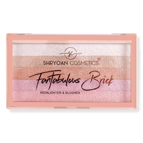Shryoan Fantabulous Brick Highlighter & Blusher Palette| Highly Pigmented Powder with Glam Look & Flawless Finish (7g) (Shade 06) Shryoan Fantabulous Brick Highlighter & Blusher Palette| Highly Pigmented Powder with Glam Look & Flawless Finish (7g) (Shade 06)