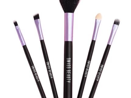 Swiss Beauty Makeup Brushes Set, Makeup Accessory, Purple, 100G
