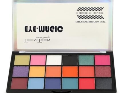 TEEN TEEN Eyemagic 18-Color Eyeshadow Palette |Shimmer & Matte Shades, Long-Lasting Blendable Eye Makeup for All Skin Tones, Multicolors 02, 30gm