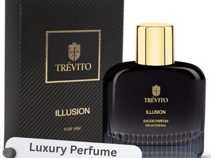 TREVITO Illusion Eau de Parfum for Men 100ml | Premium Skin Friendly Aromatic Fougere Fragrance | Long Lasting Luxury Perfume for Men | Suitable for Date Nights, Parties & Romantic Dinner