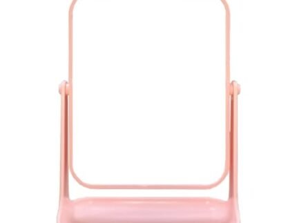 Temperia Magnifying Table Makeup Mirror with Stand – Small Vanity Concave Portable Foldable Travel Zoom Mirror for Face, Make Up, Desk, Shaving, Hostel – Premium, Ergonomic Design Mix Colour (MN06)