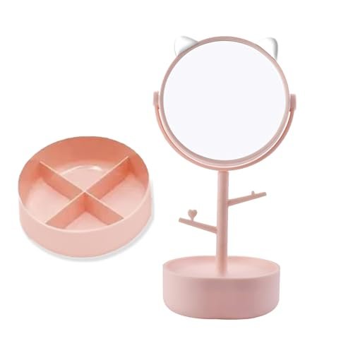 Temperia Table Makeup Mirror with Stand – Small Vanity Portable Foldable Travel Mirror for Face, Make Up, Desk, Shaving, Hostel, Ergonomic Design (Random Colors) (MN04) Temperia Table Makeup Mirror with Stand – Small Vanity Portable Foldable Travel Mirror for Face, Make Up, Desk, Shaving, Hostel, Ergonomic Design (Random Colors) (MN04)
