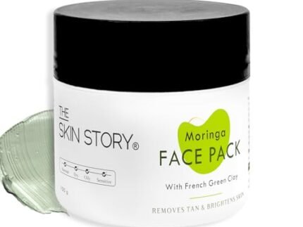 The Skin Story Hydrating Moringa Face Pack 100gm | French Green Clay Formula for Deep Cleansing, Detoxification, Brightening & Removes Tan Facial Mask | Moringa & Vitamin E | for Oily Skin
