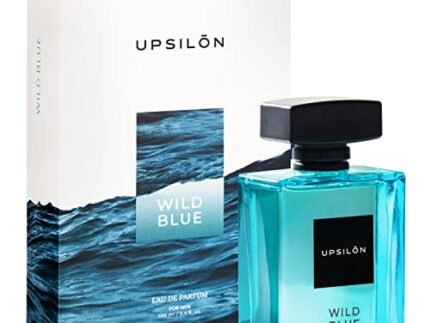 UPSILON Wild Blue Aqua Men'S Perfume | Long Lasting Eau De Liquid Perfumes For Men | Luxury Premium Perfume For Men | Fresh & Powerful Fragrance | Travel Friendly Edp Perfume For Men(100 Ml)