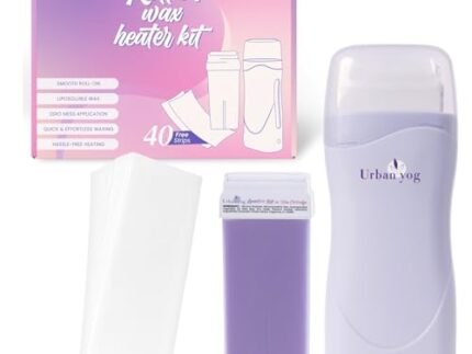 Urban Yog Roll-On Wax Heater Kit | Machine for Women | Applicator with Cartridge & 40 Strips | Easy Hair Removal Kit for Women at Home | Smooth, Mess-Free Waxing