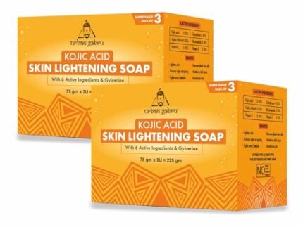 UrbanGabru Kozic Acid Skin Lightening Soap Pack of 6| Kojic acid soap with Glycerine, Glutathione, Alpha Arbutin, Niacinamide (75 g X 6)