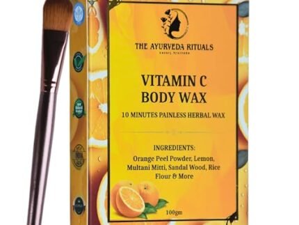 Vitamin C Body Wax Powder – 10 Minutes Painless Natural Herbal Facial Hair Removal Wax Powder For Women | Organic Waxing Hair Remover Powder, No chemicals – No Irritation, No Skin rashes for Women & Girls -100g