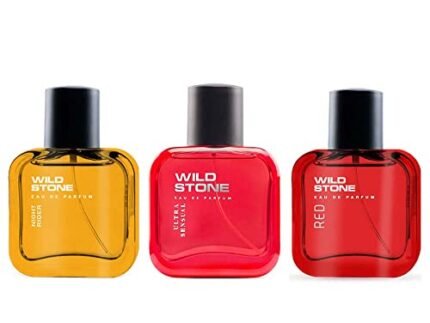 Wild Stone Night Rider, Red and Ultra Sensual Long Lasting Perfume for Men, Combo Pack of 3 (30ml each)