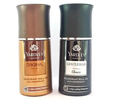 Yardley Gentleman Classic And Original Deodorant Roll-On For Men, 50Ml Each, Combo Of 2