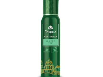 Yardley Gentleman Oxford Vibe No Gas Perfumed Deodorant| No Gas deo for Men| 2X Perfume | 12 Hours Action | 120ml