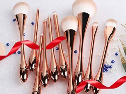 super soft makeup brush,powder,blush foundation,contouring brush set of 10 (10 Brush set)