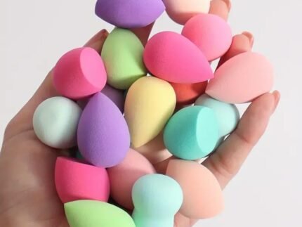 10 Pieces Mini Multicolor Beauty Blender Professional Small Makeup Sponge Super Soft Beauty Blender Facial Makeup Tools for Foundation, Powder, Liquid Make Up Sponges Cosmetic Apply Blending Puffs, Assorted Shapes