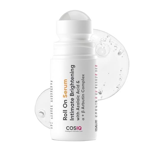 Cos-IQ Intimate Brightening Roll-On Serum | With Azelaic Acid & Alpha + Beta Arbutin Complex | For Dark Underarms, Inner Thighs, Knees & Bikini Area | Intimate Areas for Women & Men | 40ml Cos-IQ Intimate Brightening Roll-On Serum | With Azelaic Acid & Alpha + Beta Arbutin Complex | For Dark Underarms, Inner Thighs, Knees & Bikini Area | Intimate Areas for Women & Men | 40ml