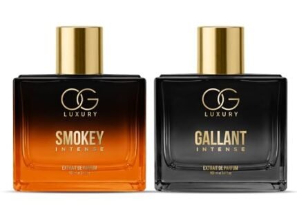 India’s First & Strongest Perfume Combo | Smokey & Gallant Intense Extrait De Parfum | Luxury Fragrances | Long lasting Premium Perfume | For All Occasions | Gift for Men, 100 ML, Pack of 2