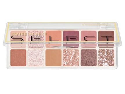 Swiss Beauty Select 12 shades Eyeshadow Palette | Mattes + Shimmers + Metallics | Shade - Slow Days, 10gm | 1 Count