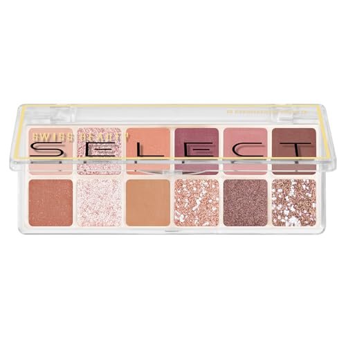 Swiss Beauty Select 12 shades Eyeshadow Palette | Mattes + Shimmers + Metallics | Shade – Slow Days, 10gm | 1 Count Swiss Beauty Select 12 shades Eyeshadow Palette | Mattes + Shimmers + Metallics | Shade – Slow Days, 10gm | 1 Count