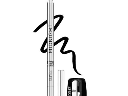 RENEE Midnight Kohl Kajal Pencil | Waterproof, Smudgeproof With Sharpener | 24 Hours Long Stay | Darkest Black | One Swipe Application | Vitamin E, Olive Oil and Castor Oil | Matte Finish |1.5 Gm