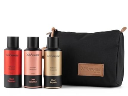 Dopamine Oud Deodorant for Men Combo Long lasting Smell | Body Spray For Man – Premium Oud Deo Set for Women – (Free Travel Pouch)