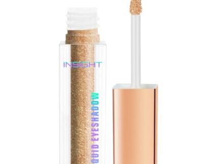 INSIGHT Liquid Eyeshadow| Smooth Glide Formula| Radiant Shimmer Finish | Highly Pigmented| Non-Transfer | Waterproof | Long Wearing Eyeshadow | Dusty Gold-3g