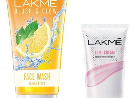 Lakme Lumi Cream,Moisturizer with highlighter, Enriched with Niacinamide for all skin type,30 gm & Lakme Blush & Glow Lemon Freshness Gel Face Wash with Lemon Extracts, 100 g